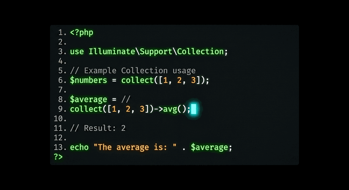 Laravel Collections avg() terminal